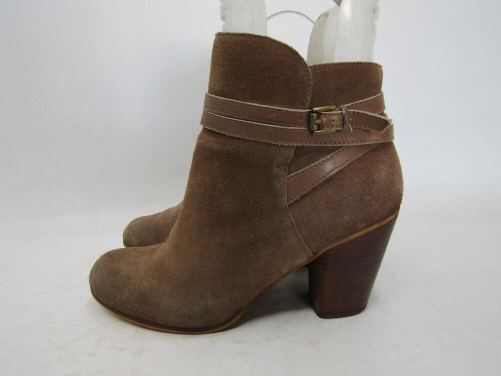 BP Womens Size 11 M Brown Suede Zip Ankle Fashion Boots Bootie